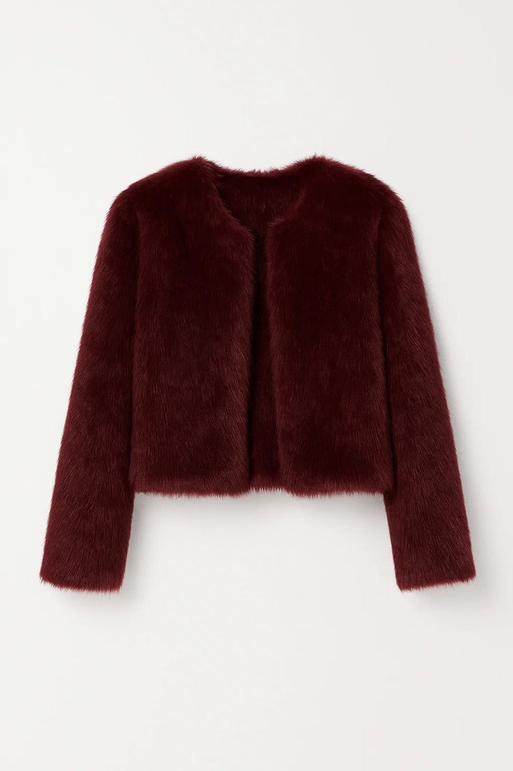 Emmy | Women's Faux Fur Cropped Shrug Jacket