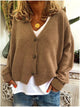 Georgiana | Women's Oversized Cardigan for Cold Weather in Khaki