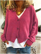 Georgiana | Women's Oversized Cardigan for Cold Weather in Rose Red