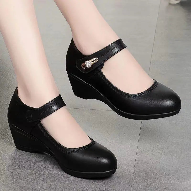 Maribeth Mary Jane Wedge Comfort Shoes - image 5