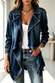 Matilda | Women's Draped Lapel Denim Jacket