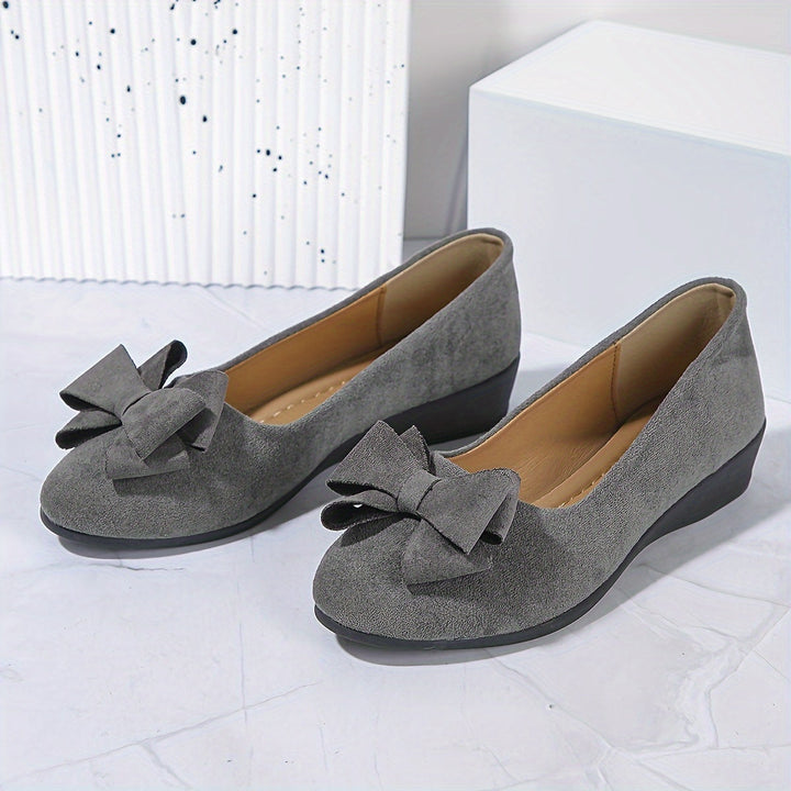 Women's Orthopedic Comfort Flat Bow-Detail Walking Shoes for Travel — view 31