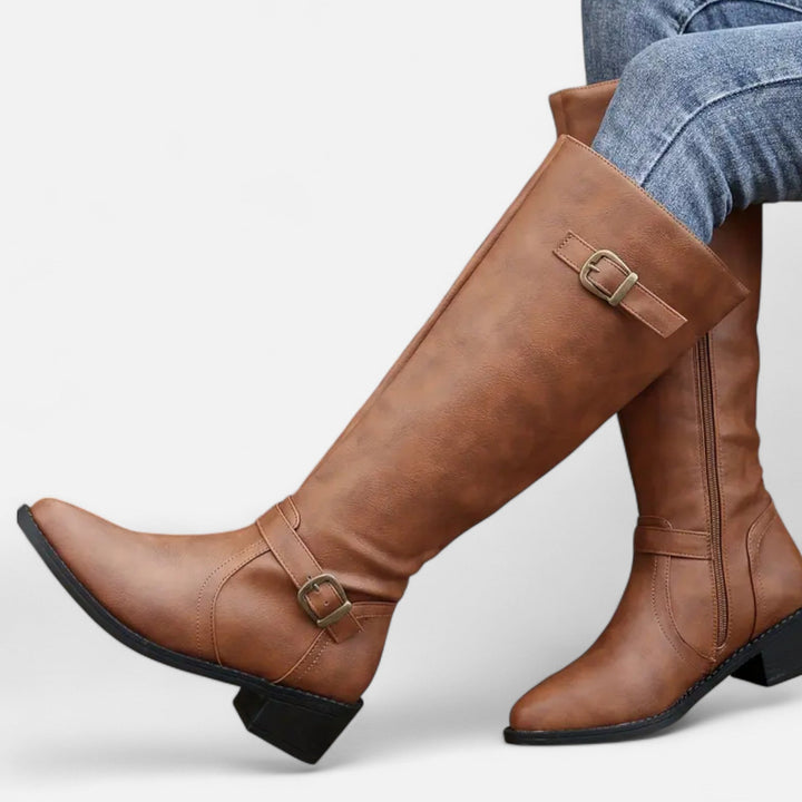 Gabriele | Women's Pointed-Toe Long Boots