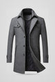 Lambert | Men's Zip-Front Padded Jacket for Cold Weather in Grey