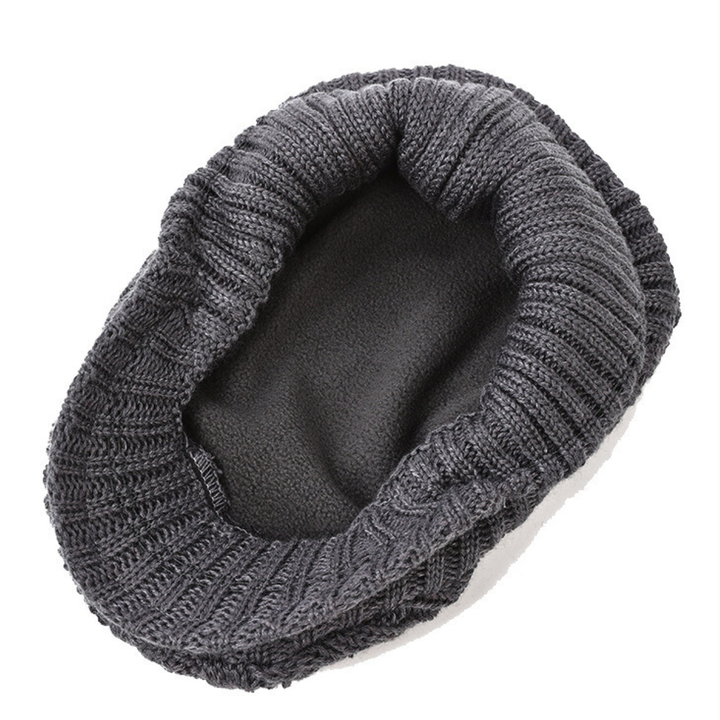 Paxton Cable-Knit Flat Cap with Fleece Lining - image 3