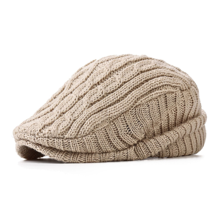 Paxton Cable-Knit Flat Cap with Fleece Lining - image 4