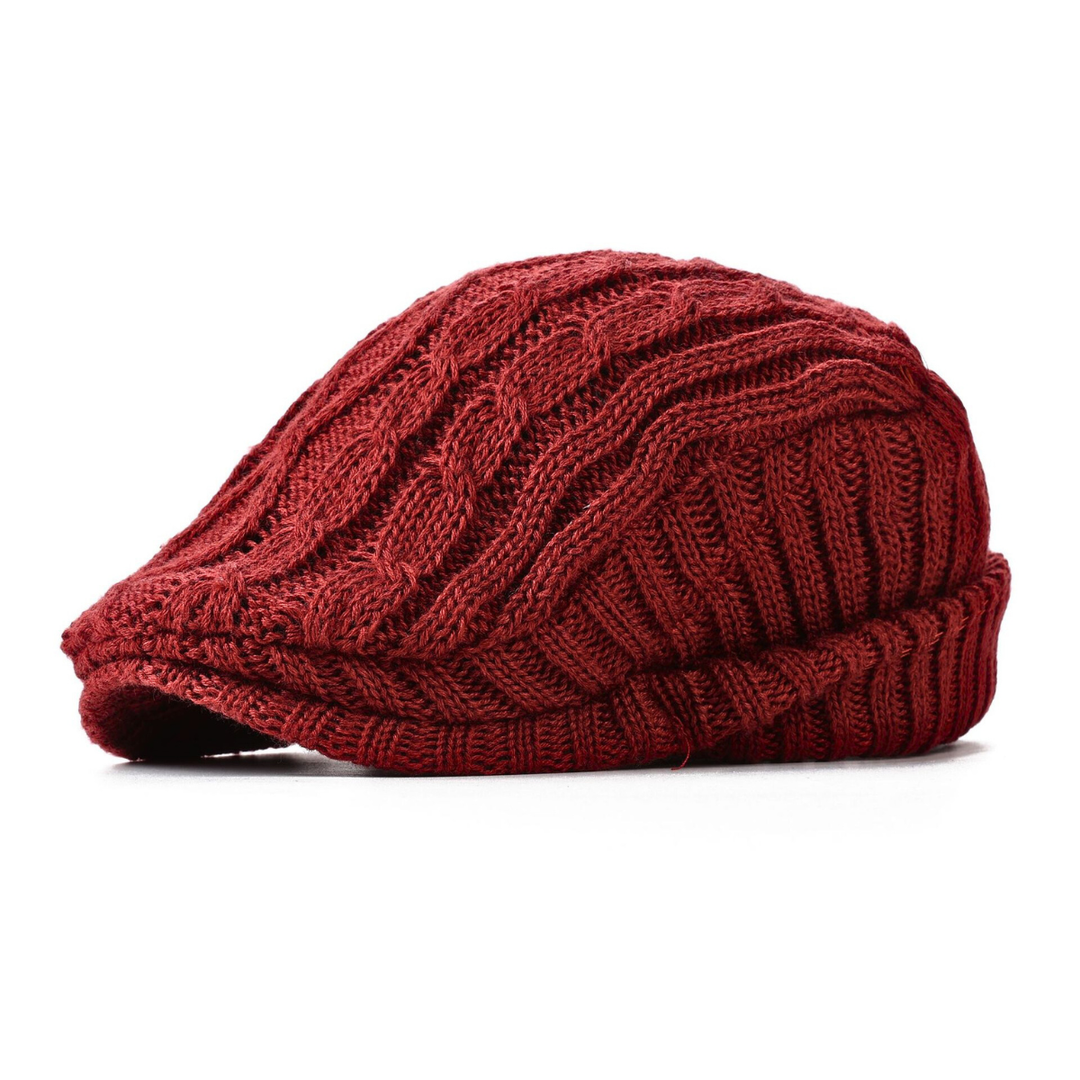 Paxton Cable-Knit Flat Cap with Fleece Lining - image 5