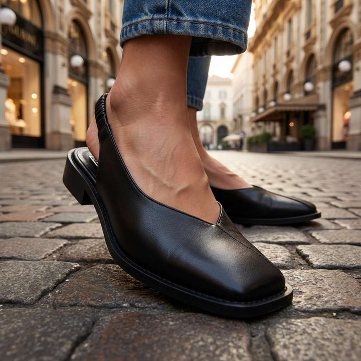 Verlaine | Women's Square-Toe Slingback Flats