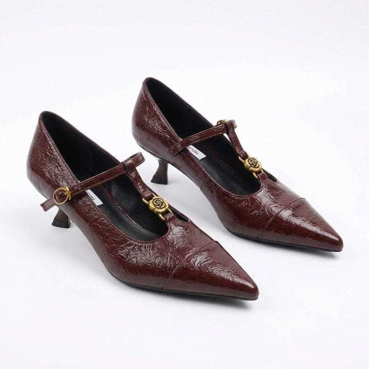 Verdana | Women's T-Bar Kitten Heels