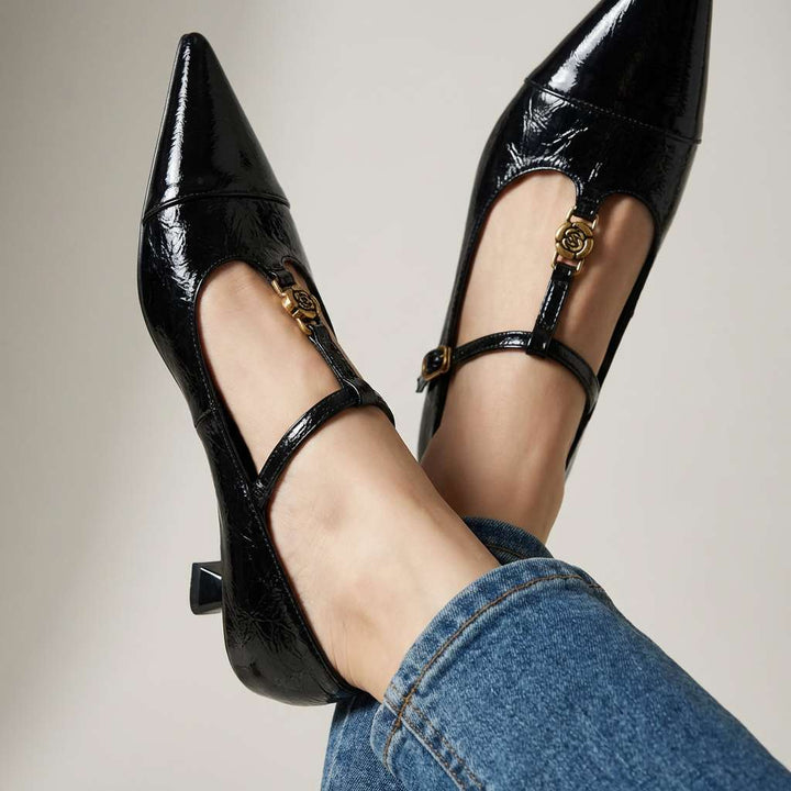 Verdana | Women's T-Bar Kitten Heels