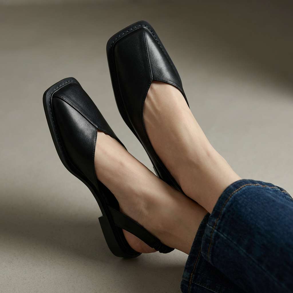 Verlaine | Women's Square-Toe Slingback Flats