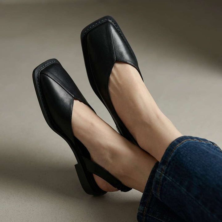 Verlaine | Women's Square-Toe Slingback Flats