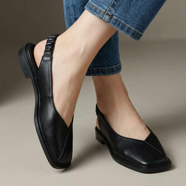 Verlaine | Women's Square-Toe Slingback Flats