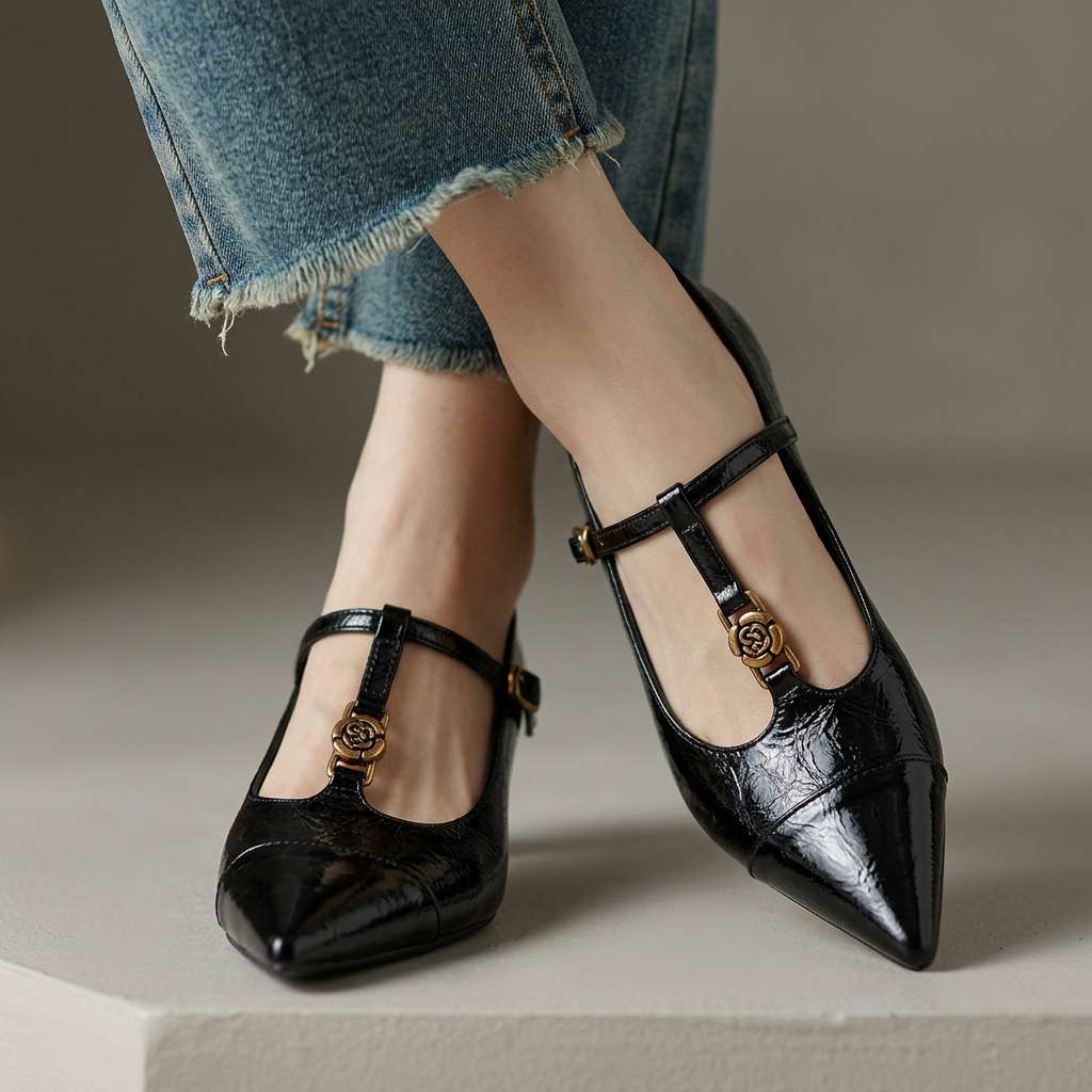 Verdana | Women's T-Bar Kitten Heels