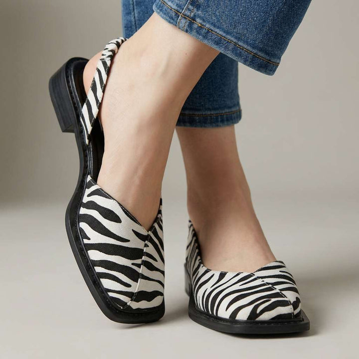 Verlaine | Women's Square-Toe Slingback Flats