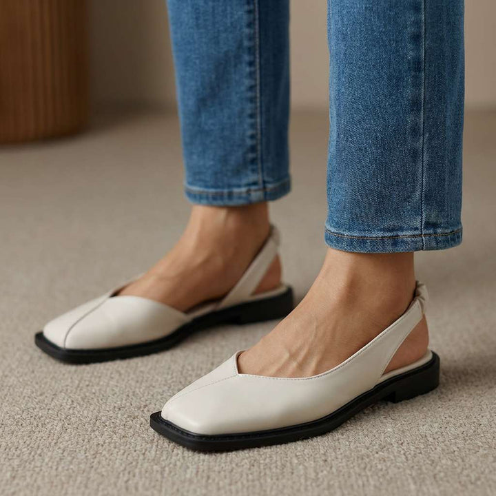 Verlaine | Women's Square-Toe Slingback Flats