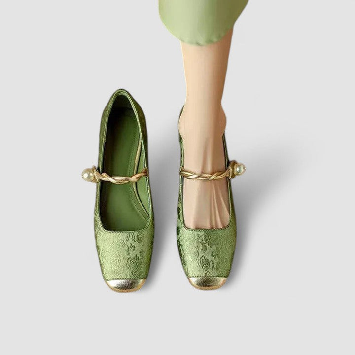 Christa | Women's Orthopedic-Style Low Block Heel Mary Janes image 5