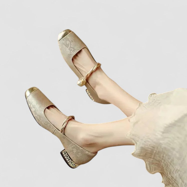 Christa | Women's Orthopedic-Style Low Block Heel Mary Janes image 12