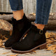 Gianna | Women's Block Heel Chelsea Ankle Boots with Buckle Strap