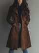 Gisella | Women's Vintage Suede-Look Trench Coat