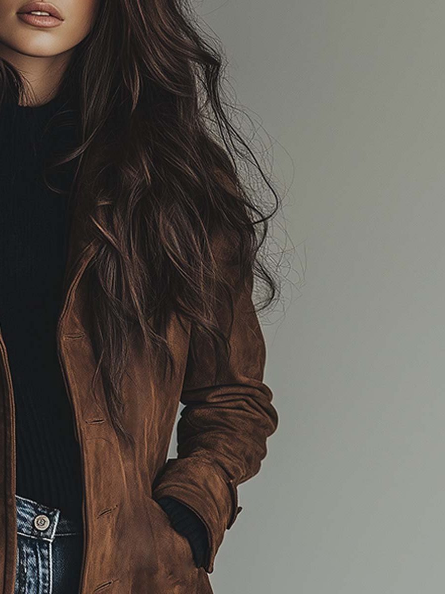 Gisella | Women's Vintage Suede-Look Trench Coat