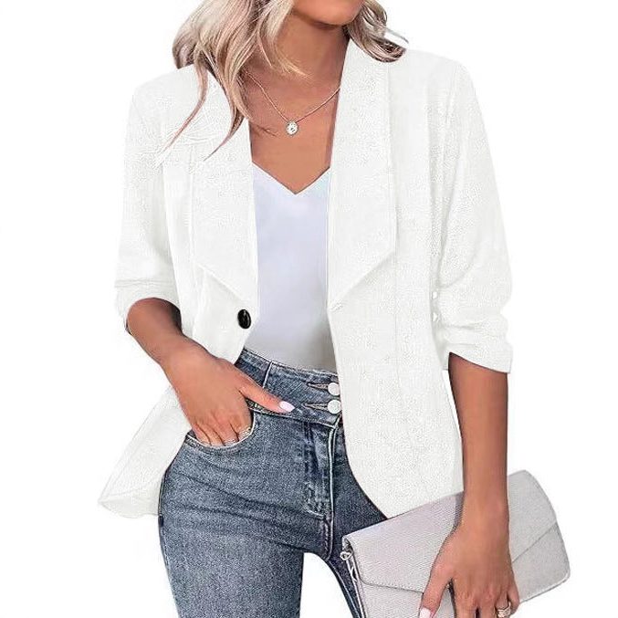 Almudena | Women's Glitter Blazer with Lapel
