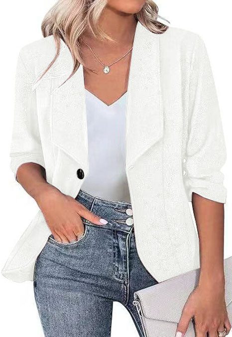Almudena | Women's Glitter Blazer with Lapel