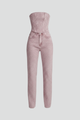 Eloise | Women’s Strapless Top with High-Waisted Trousers Set