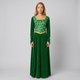 Women's Green Velvet Princess Gown Costume - image 1