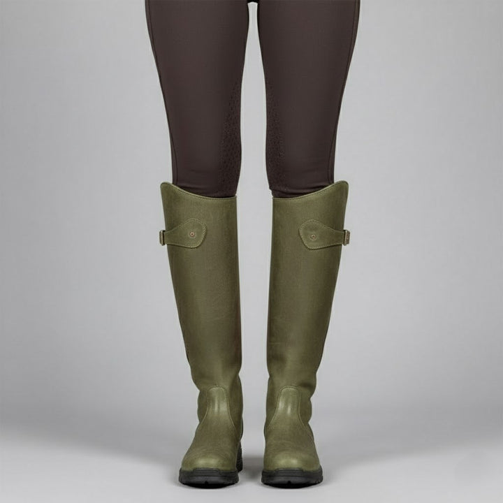 Damen Reitstiefel aus Leder – Stützende, bequeme kniehohe Outdoor-Stiefel