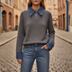 Verity | Women's Jumper for Fall and Winter in Grey