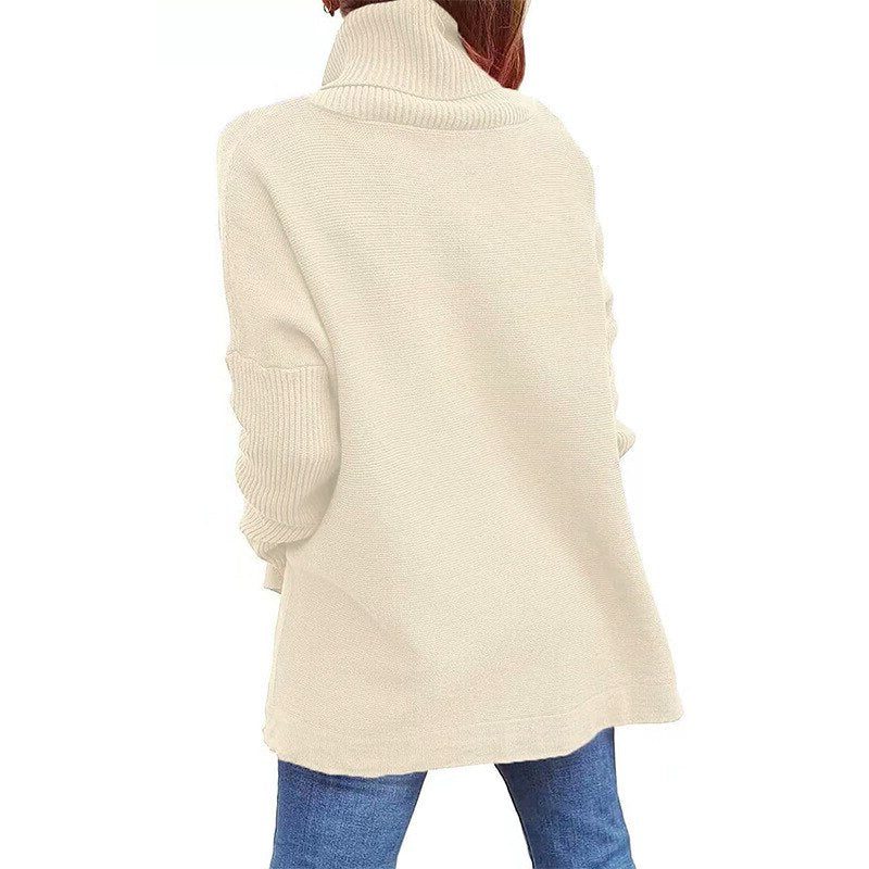 Gwen | Women's Oversized Jumper with Roll Neck