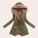 Hannah | Women's Parka Jacket with Hood and Faux Fur Trim