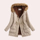 Hannah | Women's Parka Jacket with Hood and Faux Fur Trim