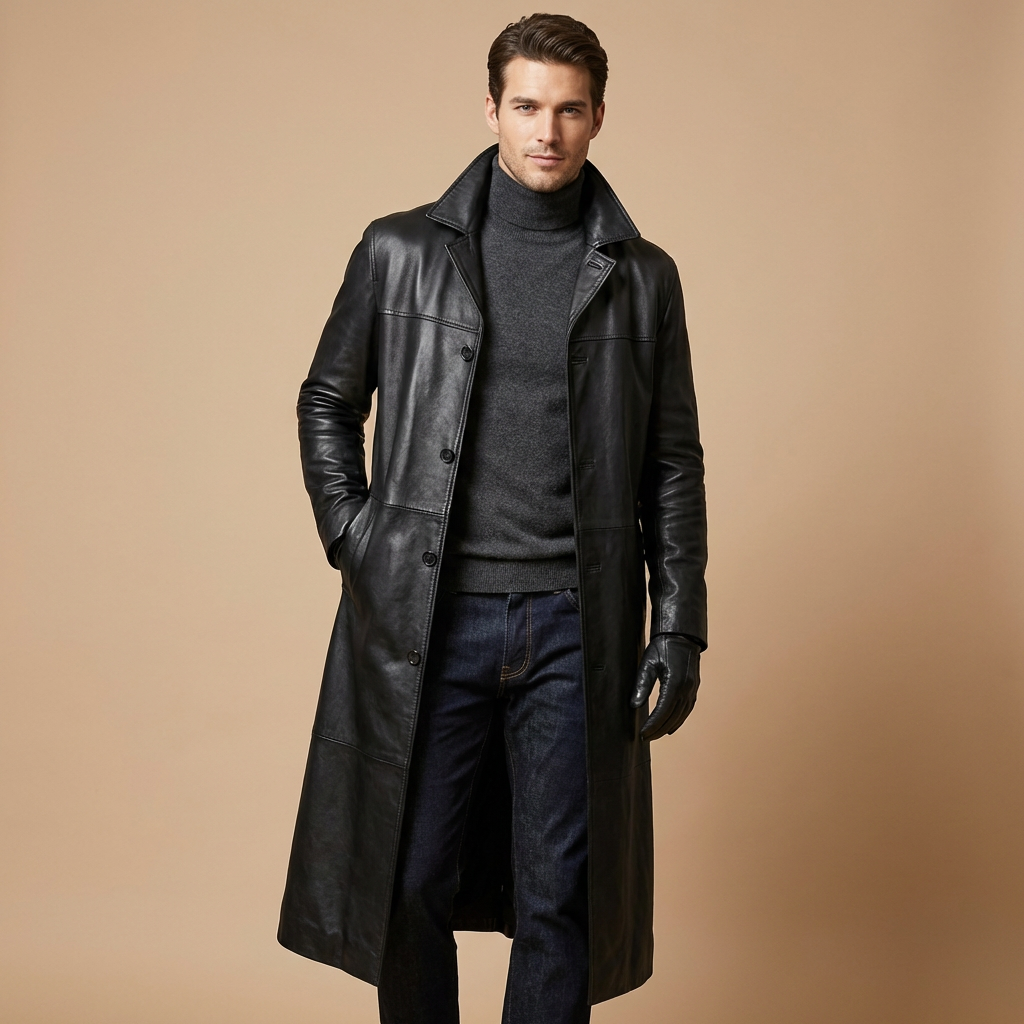 Anton | Men's Longline Trench Coat