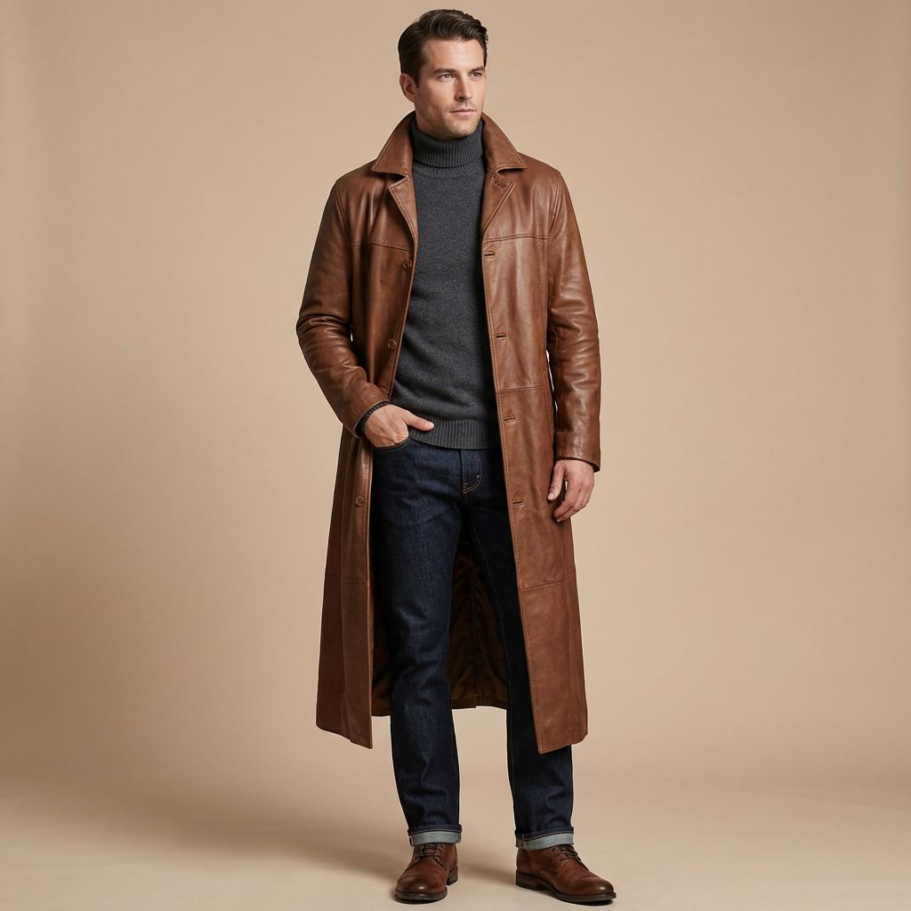 Anton | Men's Longline Trench Coat