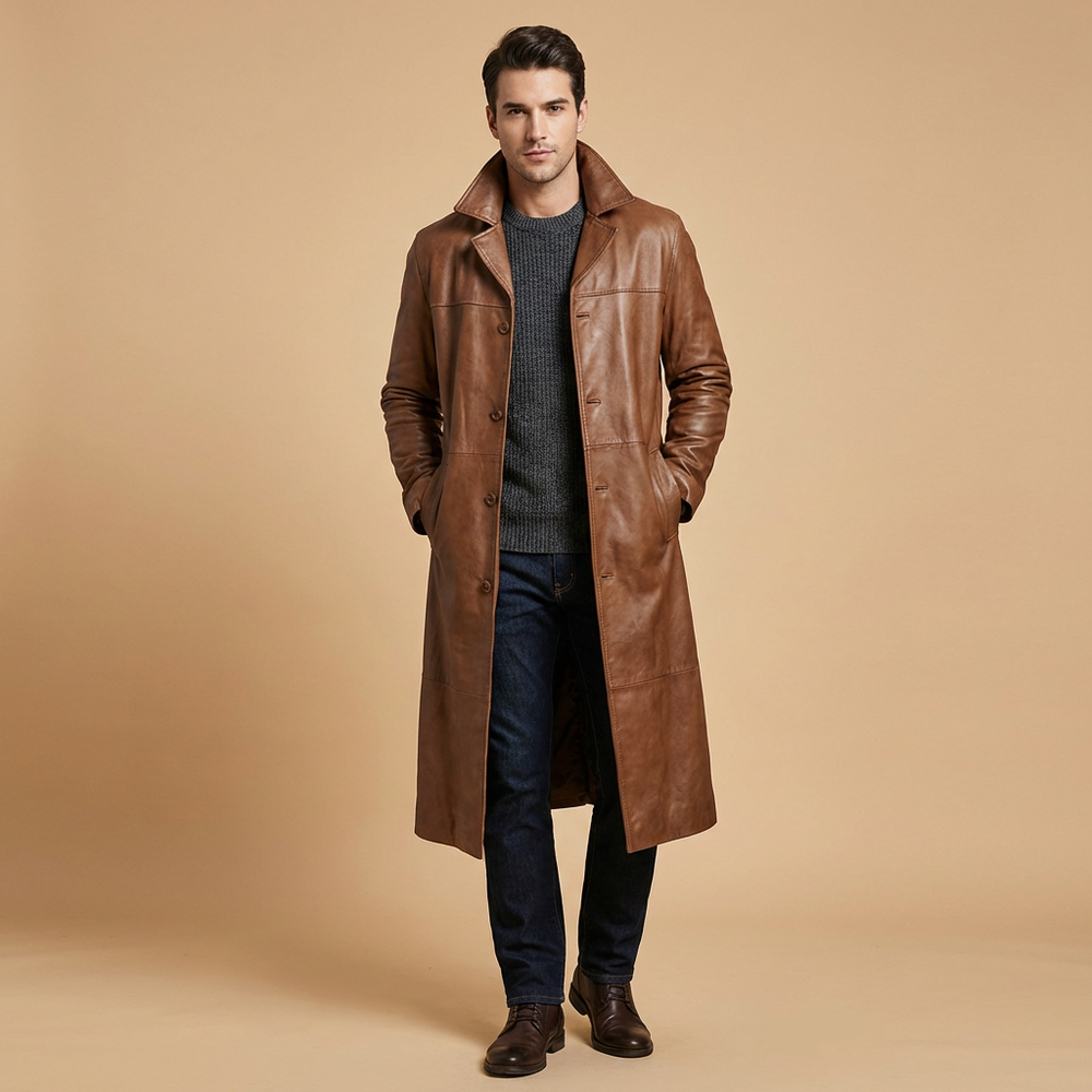 Anton | Men's Longline Trench Coat