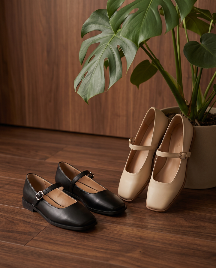 Annalise | Women's Cushioned Slip-On Flats for Wide Feet in Multicolour