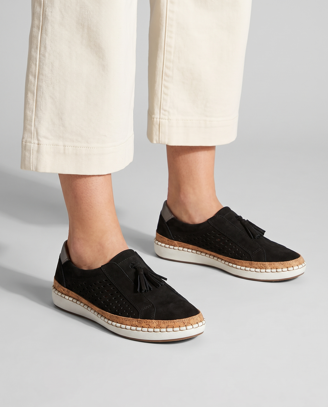 Slip-On Loafers for women - Isabelle, three-quarter front detail