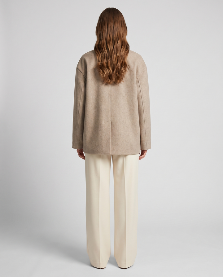 Wool Coat for women - Arabella-Rose, back view