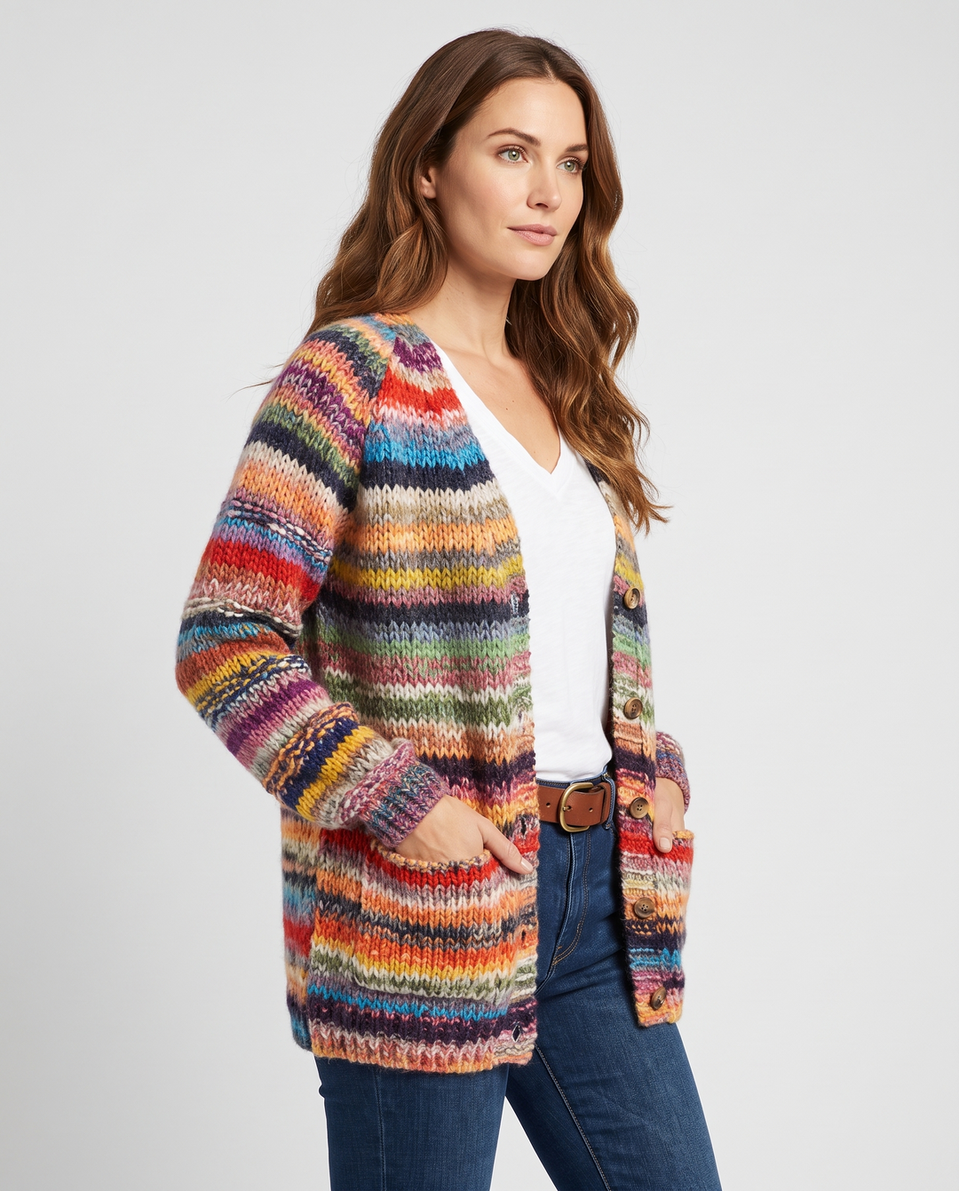 Cardigan for women - Cunera, three-quarter view