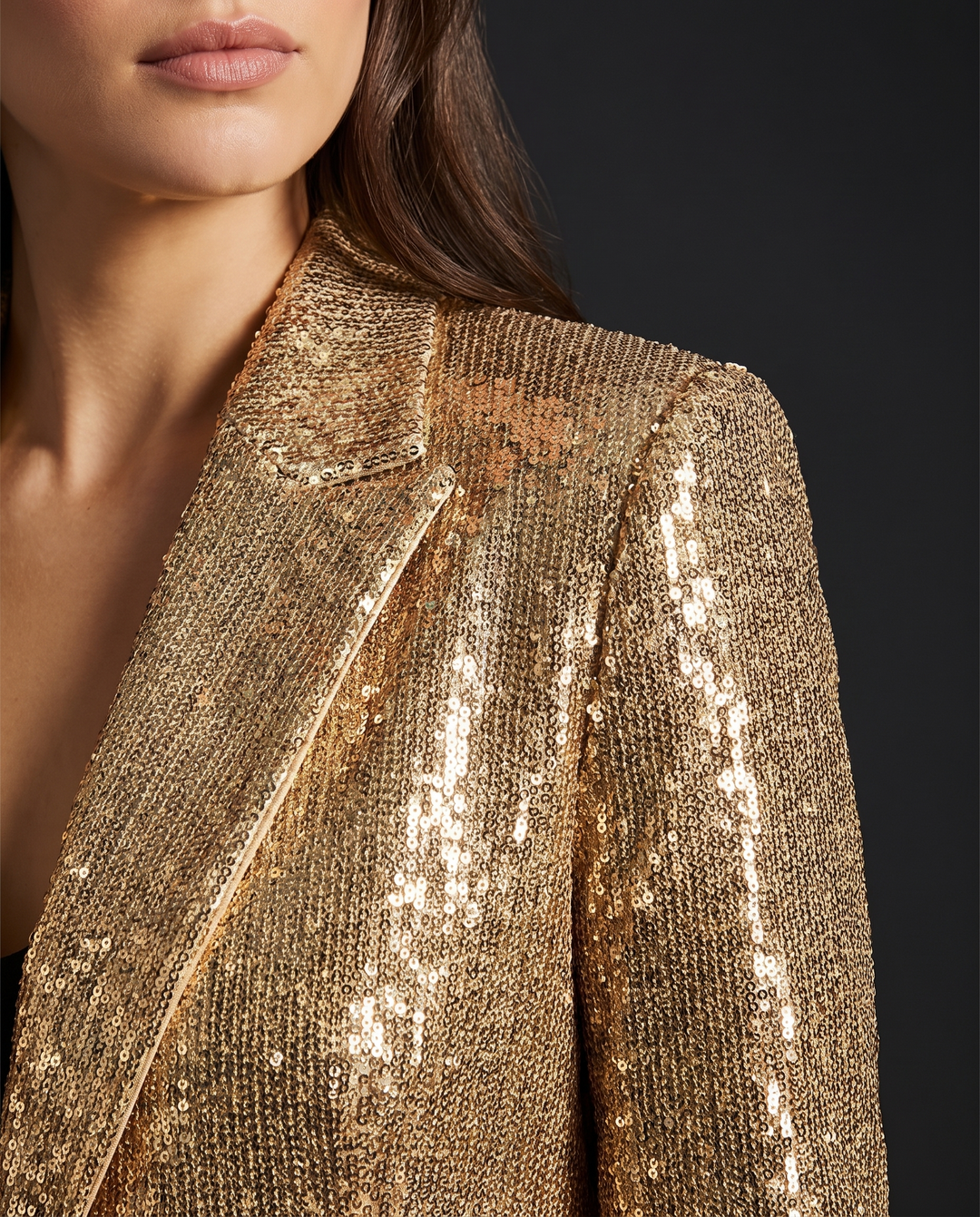 Blazer for women - Myla, lapel and sequin detail