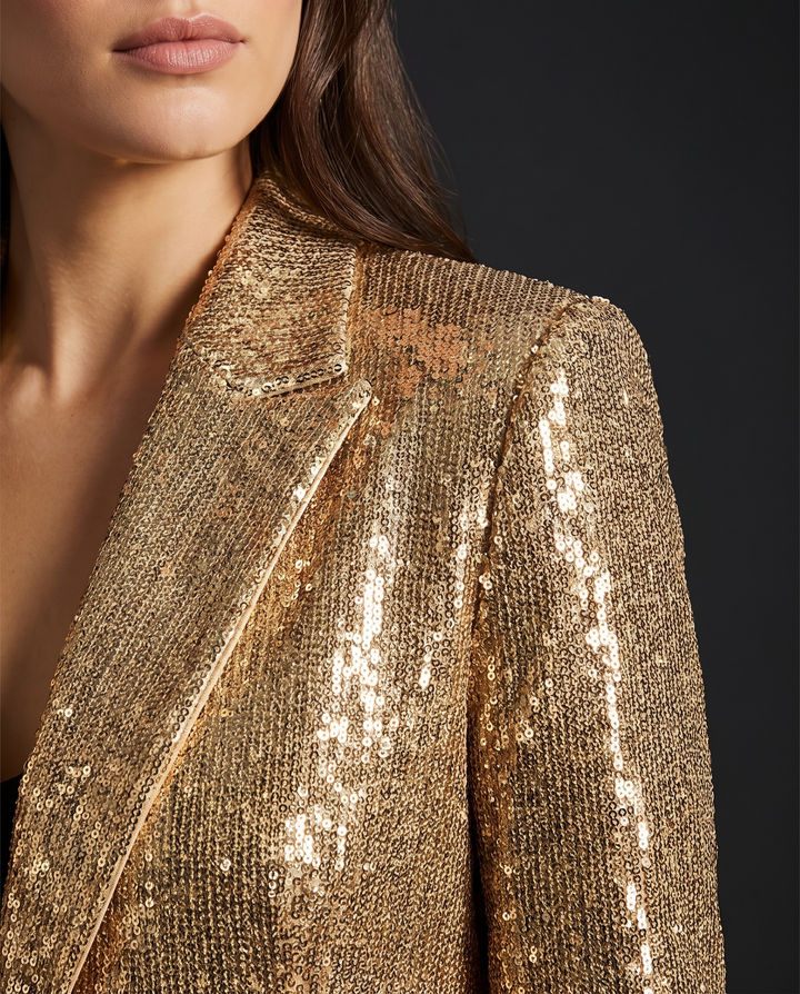 Blazer for women - Myla, lapel and sequin detail