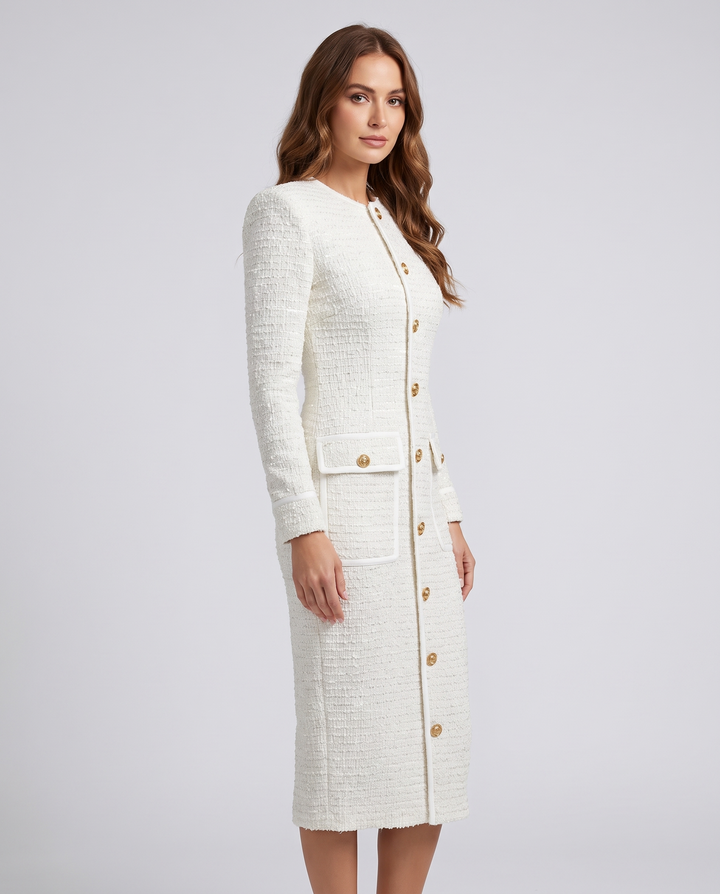 Midi Dress for women - Annette, three-quarter view