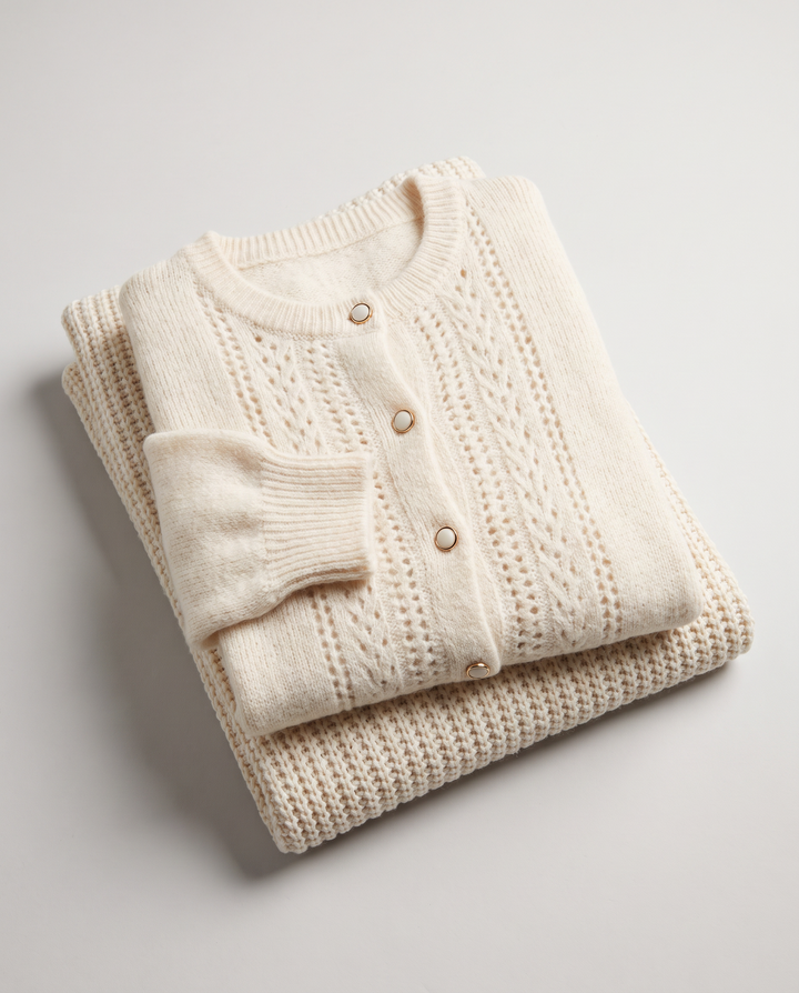 Cardigan for women - Vendelina in Off-White