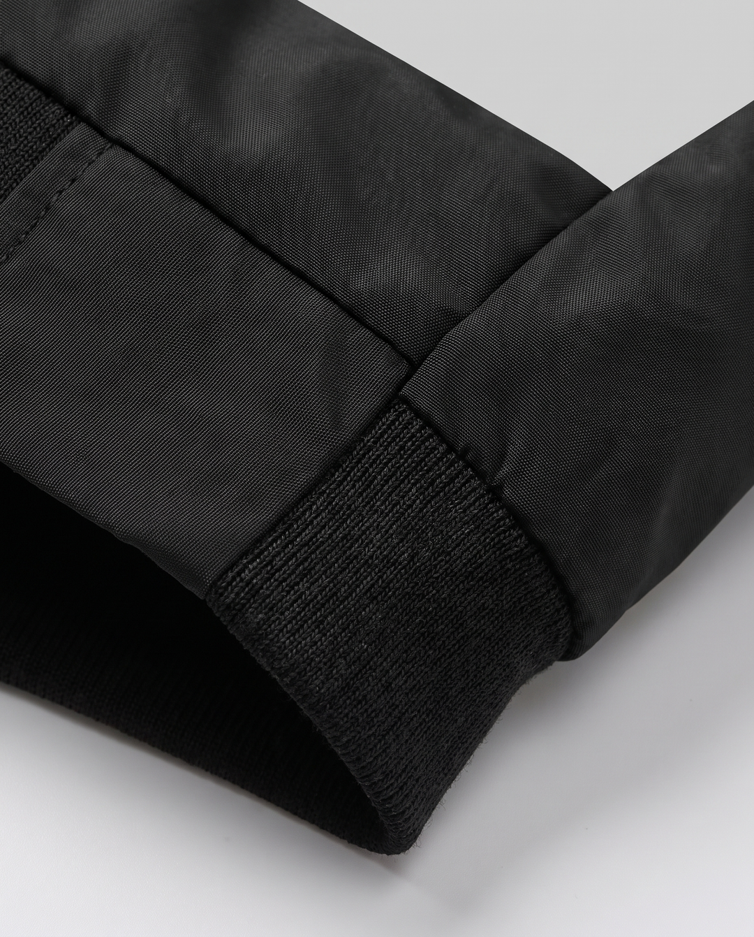 Bomber Jacket for women - Ludivine, fabric and rib close-up