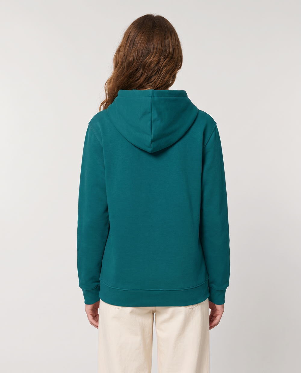 Marielle | Women's Fleece Pet Carrier Hoodie with Peek-Out Pouch - back view