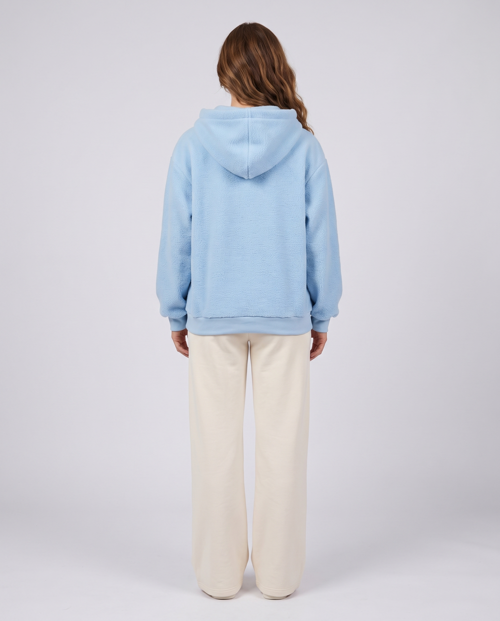 Noemie | Women's Fleece Sling Pet Carrier Hoodie with Front Pocket - back view