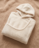 Leonie | Women's Plush Fleece Pet Carrier Hoodie with Front Pouch - Cream