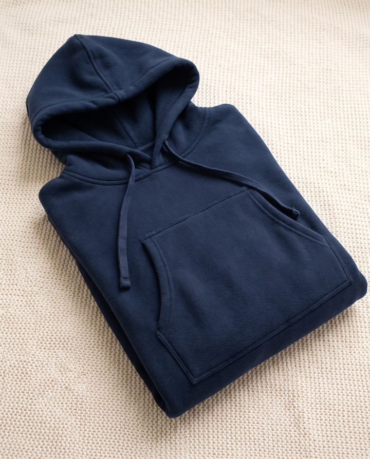 Marielle | Women's Fleece Pet Carrier Hoodie with Peek-Out Pouch - Dark Blue